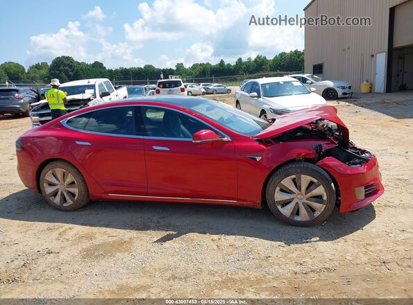 5YJSA1E24MF423659 2021 TESLA MODEL S Red 