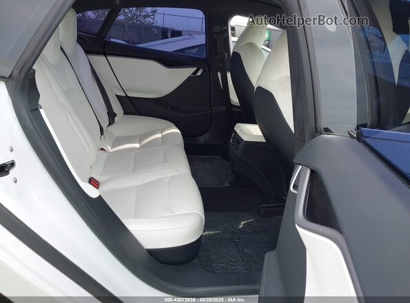 5YJSA1E44LF364385 2020 TESLA MODEL S Белый Вид наклейки с VIN-кодом
