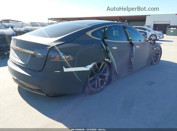 5YJSA1E56NF471420 2022 TESLA MODEL S Black Задня права чверть