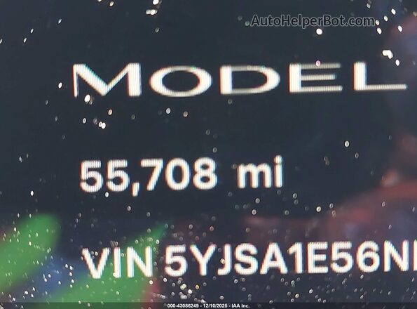 5YJSA1E56NF471420 2022 TESLA MODEL S Black 