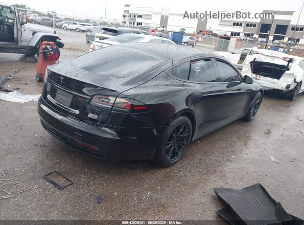 5YJSA1E60NF484124 2022 TESLA MODEL S Black Հետևի աջ
