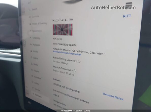 5YJSA1E60NF484124 2022 TESLA MODEL S Black Հետևի նստատեղերի տեսք