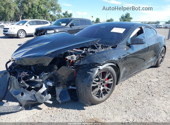5YJSA1E64RF533525 2024 TESLA MODEL S Black Передня ліва чверть