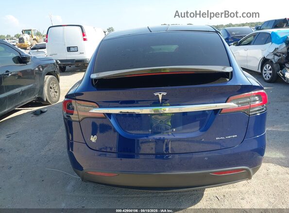 5YJXCAE29KF196871 2019 TESLA MODEL X Синий 