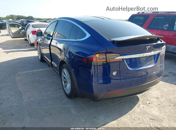 5YJXCAE29KF196871 2019 TESLA MODEL X Синий Задняя левая четверть
