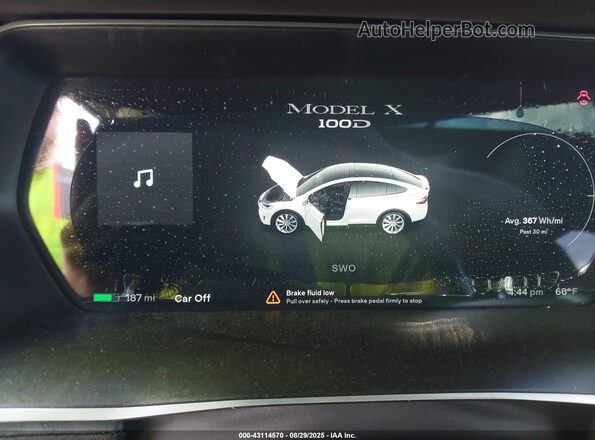 5YJXCAE2XHF048804 2017 TESLA MODEL X Серебряный 