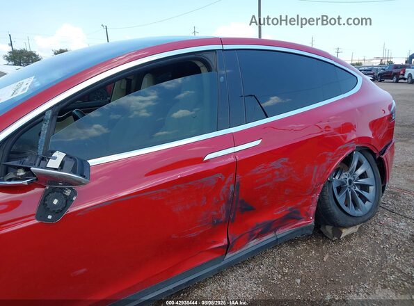 5YJXCBE2XHF068931 2017 TESLA MODEL X Red 