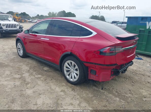 5YJXCBE2XMF324463 2021 TESLA MODEL X Red Հետևի ձախ