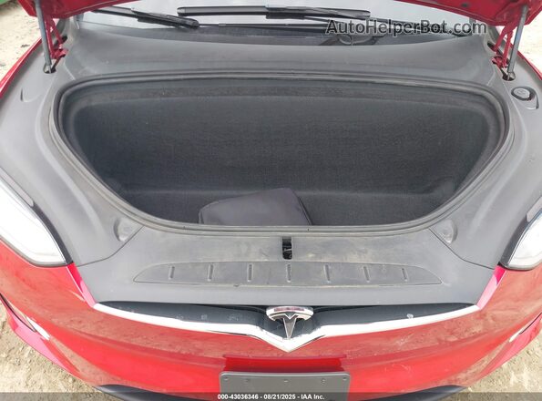 5YJXCBE2XMF324463 2021 TESLA MODEL X Red Հետևի տեսք