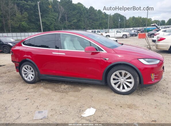 5YJXCBE2XMF324463 2021 TESLA MODEL X Red Սալոնի 360 աստիճան տեսք