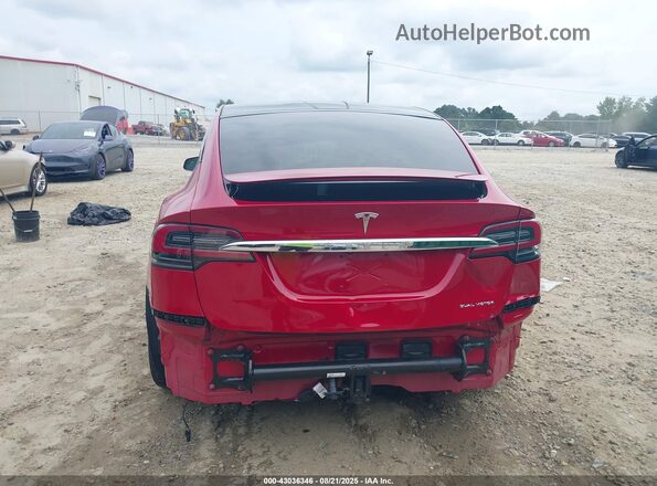 5YJXCBE2XMF324463 2021 TESLA MODEL X Red Դիմացի տեսք