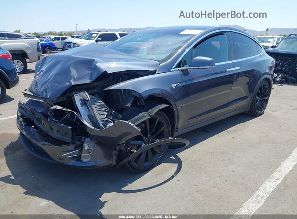 5YJXCDE23LF249504 2020 TESLA MODEL X Gray Przód lewy