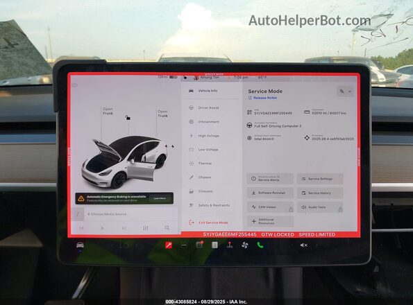 5YJYGAEE6MF255445 2021 TESLA MODEL Y White Հետևի նստատեղերի տեսք