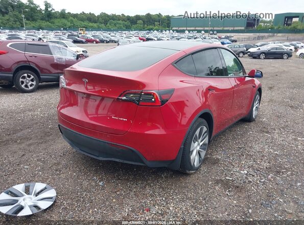 5YJYGDEE2MF070746 2021 TESLA MODEL Y Burgundy Հետևի աջ
