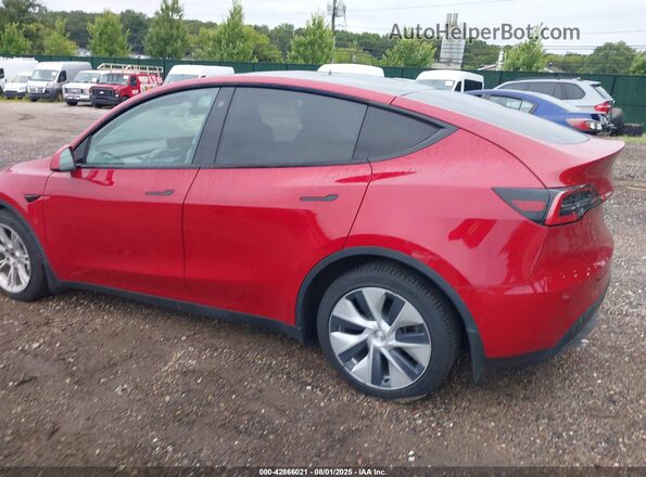 5YJYGDEE2MF070746 2021 TESLA MODEL Y Burgundy Դիմացի տեսք