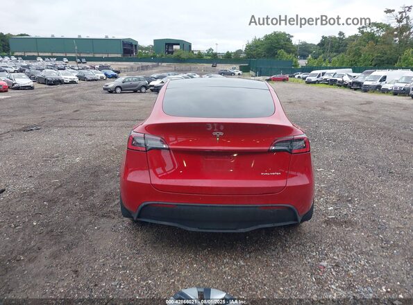 5YJYGDEE2MF070746 2021 TESLA MODEL Y Burgundy 