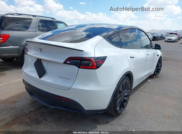 5YJYGDEF5MF124498 2021 TESLA MODEL Y Белый Задняя правая четверть