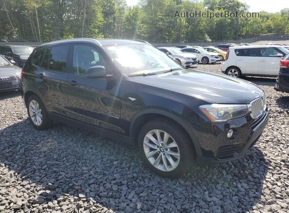 5UXWX9C59G0D82557 2016 BMW X3 Black Вид спереду