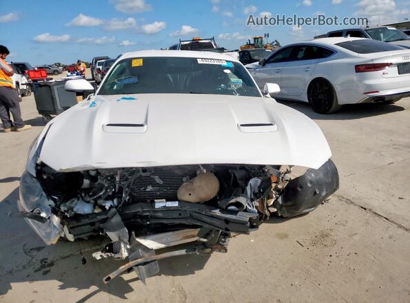 1FA6P8THXM5107027 2021 FORD MUSTANG Белый Вид сзади