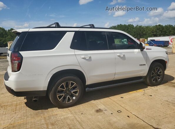 1GNSKPKD9NR195909 2022 CHEVROLET TAHOE Белый Передняя правая четверть