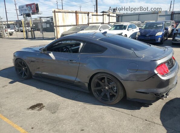 1FA6P8CF2M5156348 2021 FORD MUSTANG Gray Trasero derecho
