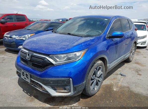 7FARW1H51ME008423 2021 HONDA CR-V Blue Vista tres cuartos delantera izquierda