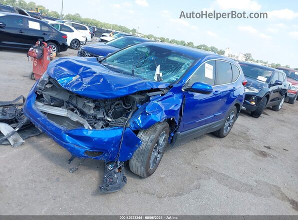 7FARW1H82ME003760 2021 HONDA CR-V Blue წინა მარცხენა ხედი სამი მეოთხედიდან