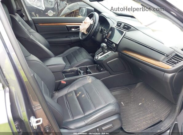 7FARW1H84ME023797 2021 HONDA CR-V Gray Widok wnętrza z przodu