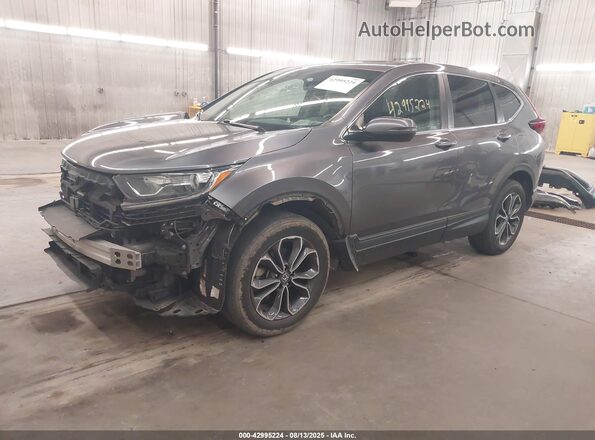 7FARW2H81ME015226 2021 HONDA CR-V Gray წინა მარცხენა ხედი სამი მეოთხედიდან