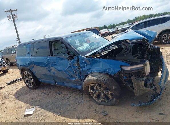 7PDSGBBA3SN072766 2025 RIVIAN R1S Blue Widok wnętrza z tyłu