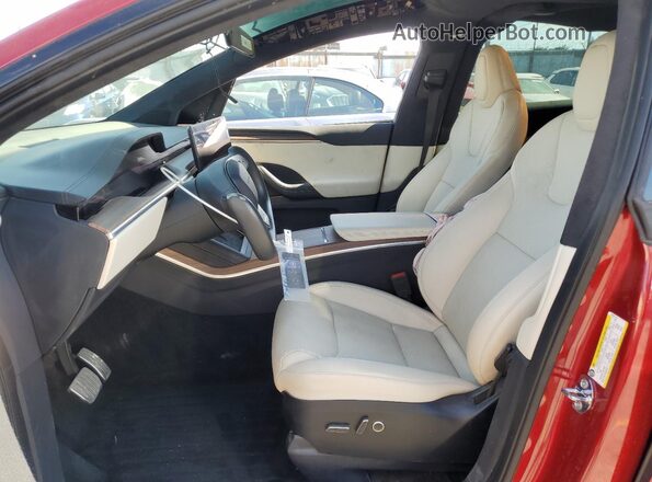 7SAXCAE57RF444414 2024 TESLA MODEL Red Вид панелі приладів
