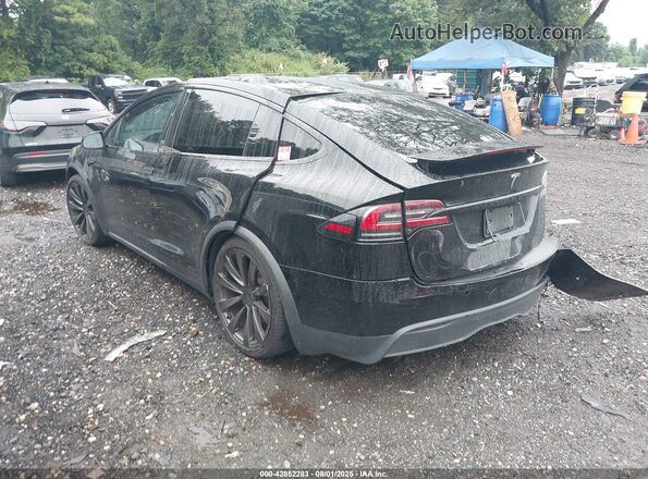 7SAXCBE56PF377615 2023 TESLA MODEL X Черный Задняя левая четверть