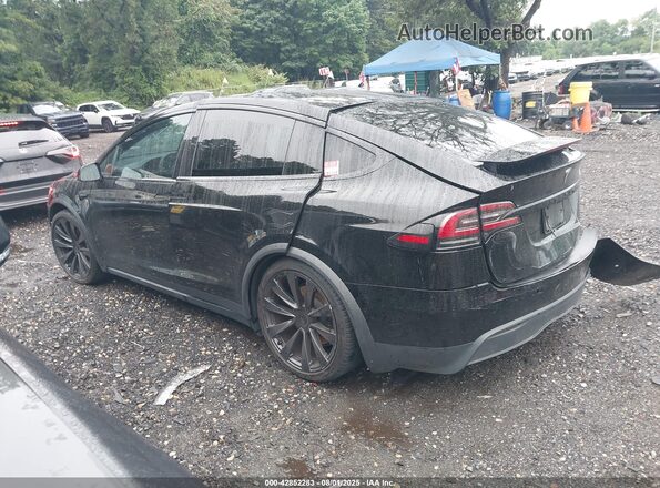 7SAXCBE56PF377615 2023 TESLA MODEL X Черный Вид задней части салона