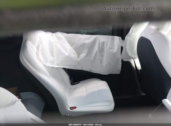 7SAXCBE65PF418602 2023 TESLA MODEL X White Widok naklejki z numerem VIN