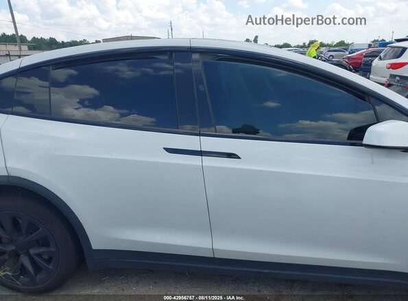 7SAXCBE65PF418602 2023 TESLA MODEL X White Widok zestawu wskaźników