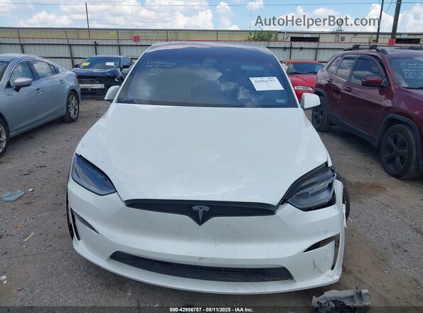 7SAXCBE65PF418602 2023 TESLA MODEL X White Widok deski rozdzielczej