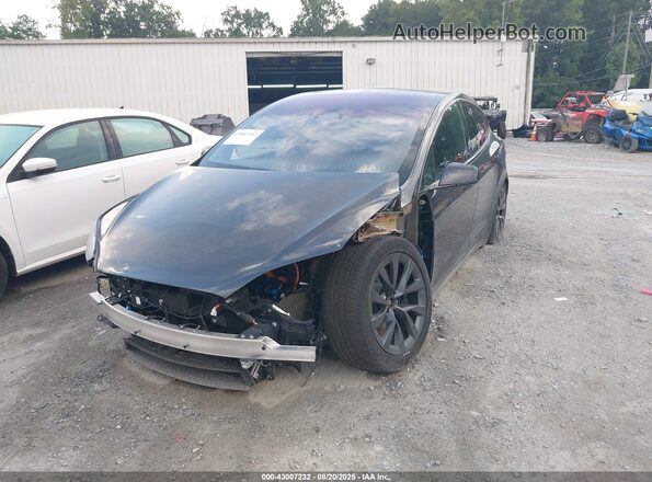 7SAXCDE5XRF453495 2024 TESLA MODEL X Серый Передняя левая четверть