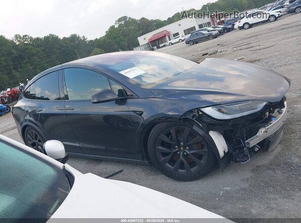 7SAXCDE5XRF453495 2024 TESLA MODEL X Серый Вид задней части салона