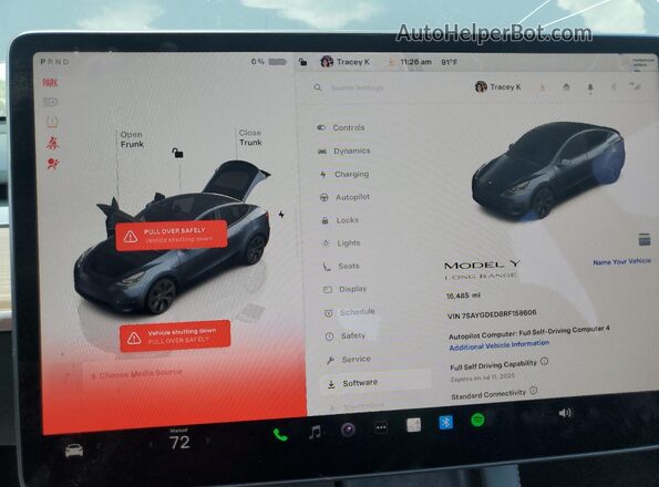 7SAYGDED8RF158606 2024 TESLA MODEL Gray 