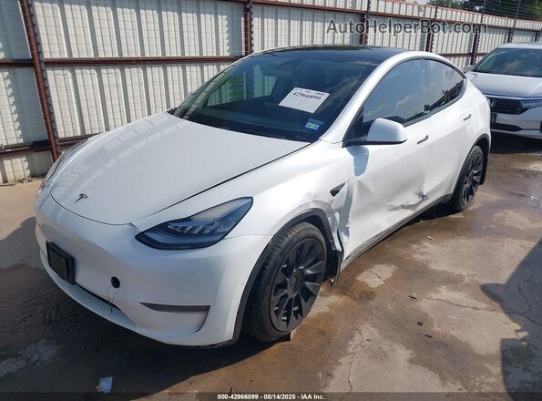 7SAYGDEE1NA003346 2022 TESLA MODEL Y Белый Передняя левая четверть