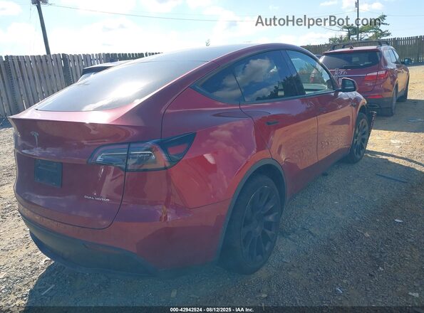 7SAYGDEE9RA256761 2024 TESLA MODEL Y Maroon 