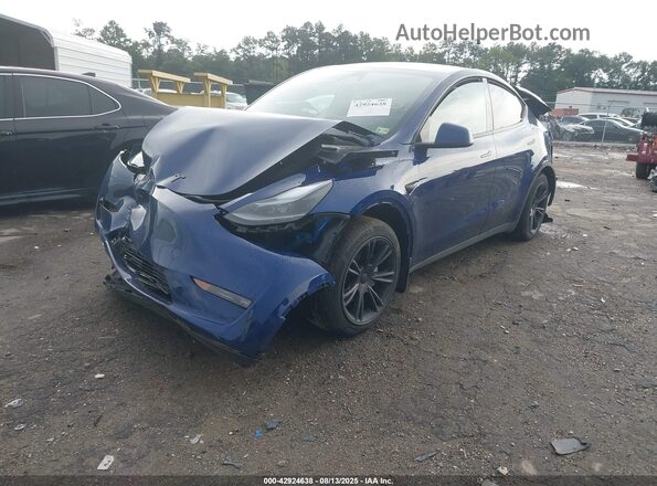 7SAYGDEE9RF169056 2024 TESLA MODEL Y Синий Передняя левая четверть