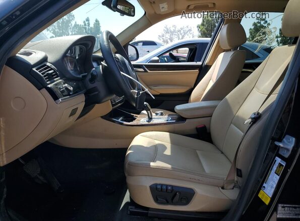 5UXWZ7C50H0V86015 2017 BMW X3 Black Vista del salpicadero