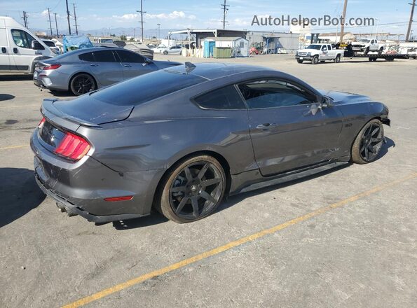 1FA6P8CF2M5156348 2021 FORD MUSTANG Gray Delantero derecho