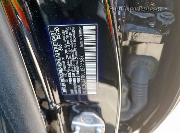 W1K3G4EB0LJ227686 2020 MERCEDES-BENZ A-CLASS Black 
