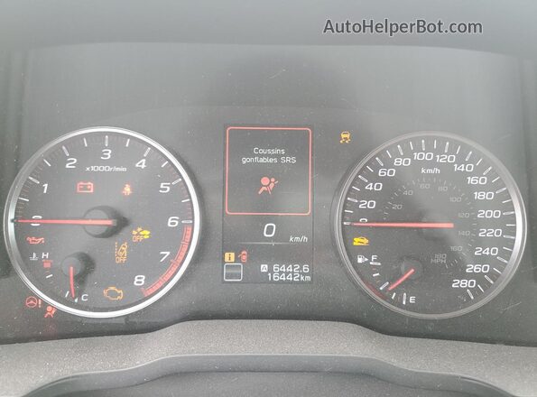 JF1VBAB66R9803403 2024 SUBARU WRX Gray Widok zestawu wskaźników