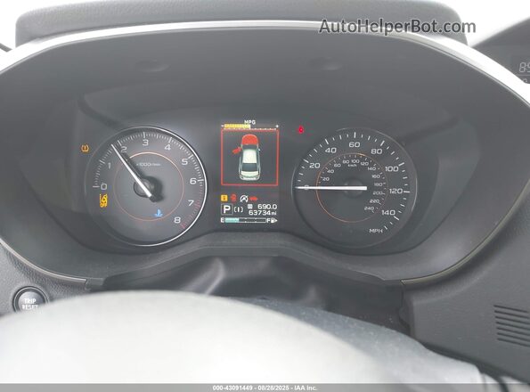 JF2GTAPC7M8374836 2021 SUBARU CROSSTREK White უკანა სავარძლების ხედი
