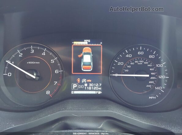 JF2GTAPC8L8245955 2020 SUBARU CROSSTREK Light Blue Вид задніх сидінь