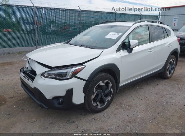 JF2GTHNC6MH653383 2021 SUBARU CROSSTREK White Vista tres cuartos delantera izquierda