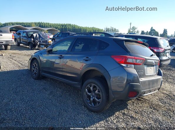 JF2GTHSC4MH681400 2021 SUBARU CROSSTREK Gray Trasero izquierdo